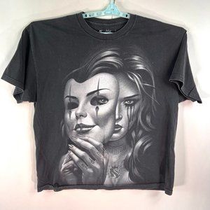 OG Able Hope Masked T Shirt Adult Size XXL Black 2 Sided Graphic Tee